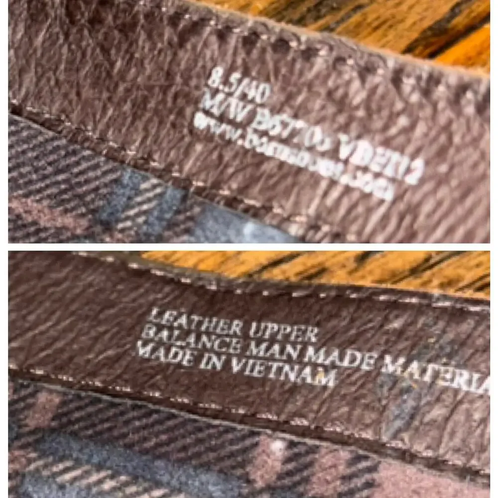 Born Tall Leather Boots Brown Riding Buckle Stacked Heel Size 8.5 - Picture 4 of 11